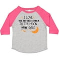 thumbnail image 3 of Inktastic I Love My Little Sister to the Moon and Back Boys or Girls Toddler T-Shirt, 3 of 5