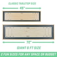 thumbnail image 3 of GoSports Shuffleboard & Curling 2-in-1 Tabletop Board Game - Indoor, Family Fun, 3 of 6