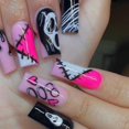 thumbnail image 4 of 24 Piezas De Uñas Postizas Decoradas De Halloween Con Pegamento, 4 of 4