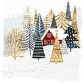 thumbnail image 2 of Borges, Victoria 15x15 White Modern Wood Framed Museum Art Print Titled - Christmas Chalet I, 2 of 4