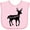AD-Pink, variant on Inktastic Pennsylvania Black Deer Silhouette Boys or Girls Baby Bib