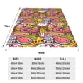 thumbnail image 3 of Fotbe Fruit-Flavored Ice-Cream Manta de Franela Acolchonada con Estampado, Súper Suave y Esponjosa, Extra Grande para Sofá, Cama, Uso Todo el Año-80"x60", 3 of 7
