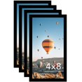 thumbnail image 1 of Juego de marcos para fotos JCJMY de 4 x 8 pulgadas, color negro, horizontal/vertical, paquete de 4 unidades, 1 of 6