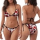 thumbnail image 3 of Disketp Buffalo Plaid Love And Gnome para Bañador de Dos Piezas para Mujer, Bikini Sexy Halter String, Conjunto de Bikini en Triángulo, 3 of 6