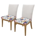 thumbnail image 2 of Balery Lilies Flowers Stretch Couch Cushion Covers, Individual Sofa Cushion Covers, Soft Chair Sofa Seat Cushion Slipcover with Elastic Bottom Milk Silk-16.9in, 2 of 9
