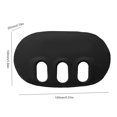 thumbnail image 3 of Cubierta protectora de silicona VR para la cara frontal de Oculus Quest 3 (negro), 3 of 6