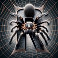 thumbnail image 3 of Pintura de diamante 5D DIY taladro redondo completo araña letra C decoración arte artesanía 30x30cm, 3 of 7
