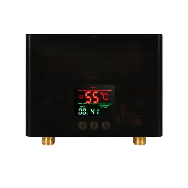 Instant Water Heater Bathroom Kitchen Wall Mounted Electric Water Heater LCD Temperature Display With Remote Control ,Security Protection Design