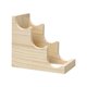 thumbnail image 5 of Portabotellas de madera, expositor para bar, despensa, escritorio, etc. Color madera de 3 ranuras, 5 of 9