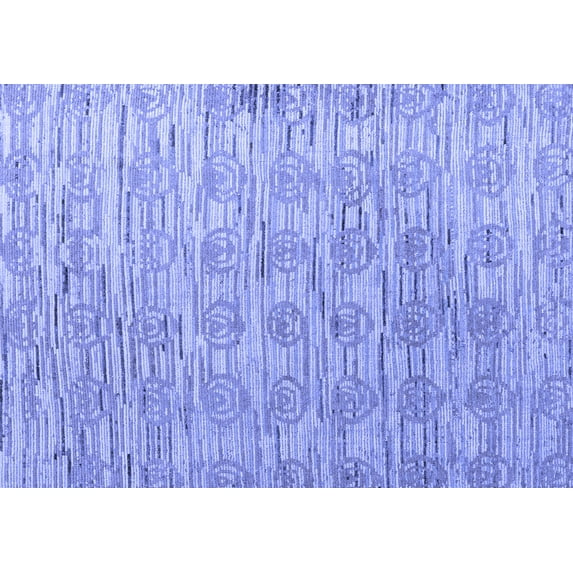 Ahgly Company Machine Washable Indoor Rectangle Abstract Blue Modern Area Rugs, 2' x 3'