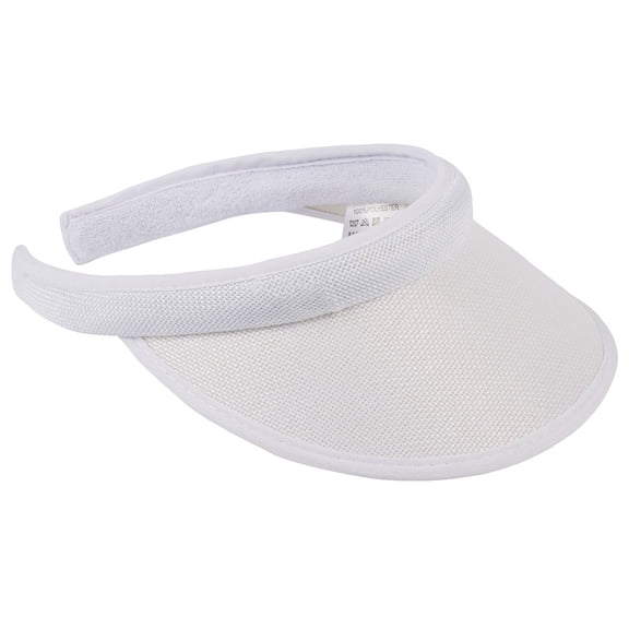 Unisex Visor Sun Hat, Summer Outdoor Breathable Open Top Cap with Adjustable Strap, Lightweight Sun Protection for Sports or Daily Casual Wear, UV Block - White