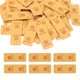 thumbnail image 1 of 50 Pcs Etiquetas de Cuero Hechas a Mano, Etiquetas de Cuero Rectangulares Hechas a Mano con Agujero Etiquetas Grabadas para Embellecimiento Artesanías DIY Guantes Bolsas, Amarillo, 1 of 7