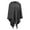 Gray, variant on Soft Pullover Poncho Sweater Cape V Neck Knitted Pullover with Hood for Women