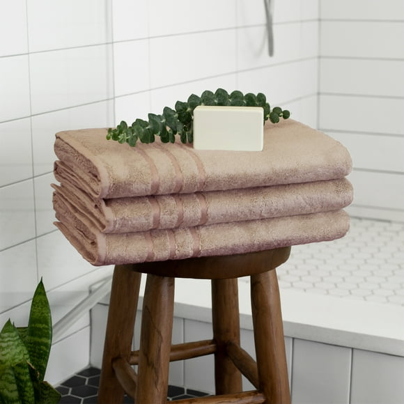 Bamboo Bath Towel - Blush by Cariloha for Unisex - 1 Pc Towel