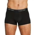 thumbnail image 3 of Men’s Calvin Klein 3-Pack Microfiber Stretch Low-Rise Trunks Color: Black Size: XL, 3 of 4