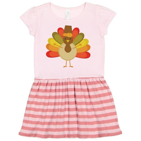 

Inktastic Thanksgiving Pilgrim Turkey Holiday Gift Toddler Girl Dress