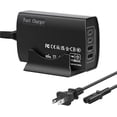 thumbnail image 2 of MINSUI-USB C Fast Charger Block 100W Independent Output Charging Station for Multiple Devices, 4 Port Desktop Charging Station Portable Multi Device Charging Dock for iPad Phones Tablet & More, 2 of 3