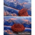 thumbnail image 6 of Purple Mountain Kitchen Valances for Windows Farmhouse Linen Window Valance Curtain for Living Room Window Treatment Forest Modern Art Pastoral Valance Rod Pocket Topper Drape, 54 x 18 Inch, 6 of 6