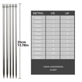 thumbnail image 2 of Kit de herramientas de costura de una sola punta de acero inoxidable Accesorios de tejido de hilo recto a prueba de herrumbre Eigraketly HA8834-00B, 2 of 6