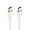 C to C white-White, variant on 1m/2m Length Male to Male Charging Cable Cord Data Sync Line for Quick Charging and Stable Connection