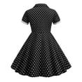 thumbnail image 6 of Kids Girls Summer Dress Vintage Retro Dresses Polka Dot Printed Clothes for Girls, 6 of 7