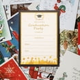 thumbnail image 4 of 20Pack Graduation Party Invitation Cards Assorted Color Rectangular Elegant Design for Celebration, 4 of 8