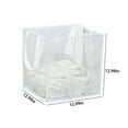 thumbnail image 4 of Xuniizn Laundry Basket, Collapsible Laundry Hamper & Large Storage Bin - Foldable Laundry Baskets with Handles, Space-Saving Laundry Hamper for Home, Dorm, Office, Mesh, White, 4 of 8