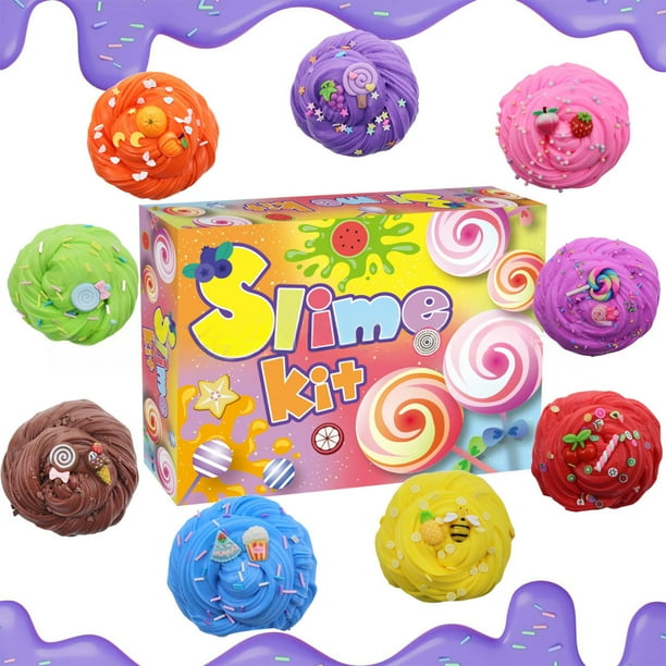 Lot De 2 Slimes Parfumés Licorne – Jouets Sensoriels Pour Enfants, Ados Et Cadeaux Fun