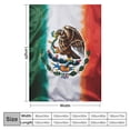 thumbnail image 4 of COMIO Mexican Flag Throw Blanket, Super-Soft Extra-Large Mexico Flag Blanket for Men, Women, Teens and Children, Cute Mexican Blanket Warm and Cozy Throw for Bed, Couch, or Traveling, 4 of 6