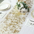 thumbnail image 6 of BalsaCircle 11x108" Gold Metallic Polyester Thin Mesh Table Runner Party Decorations Wedding Events Supplies, 6 of 8