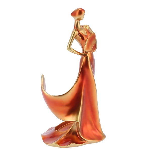 Soporte para vino de bailarina figura de dama moderna adornos falda diseño de botella estante para botellas de vino soporte para sala de estar porche gabinete decoración ANGGREK Otros