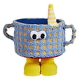 thumbnail image 1 of Bonita cesta de almacenamiento para tazas, divertida caja organizadora con asas, estuches para ropa, cestas para juguetes de compras, regalo, azul, 1 of 7