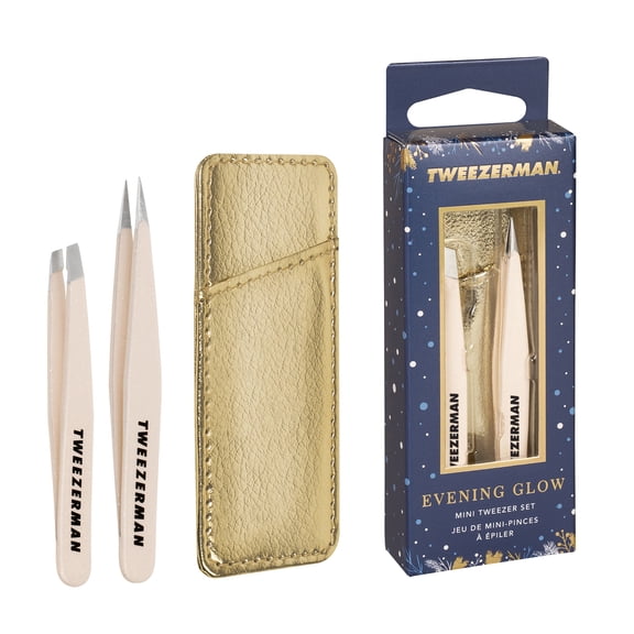 Tweezerman Evening Glow Mini Tweezer Set with Case