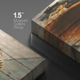 thumbnail image 4 of wall26 Canvas Print Wall Art Wood Panel Effect Retro Vintage Baseball in Catcher's Mitt Sports Fitness Photography Realism Decorative Scenic Multicolor for Living Room, Bedroom, Office - 32x48, 4 of 5