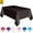 Black, variant on Bxaolu Plastic Table Cloth Rectangle Table Protector 1 Pack, 6×4.5ft Tablecloth, Pink, Table Cloth for Disposable Use, Table Cover for Holiday Party, Gathering