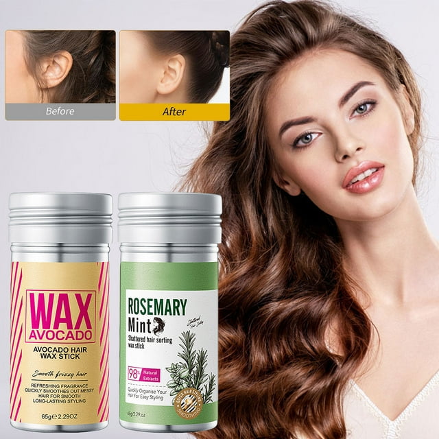 Clasificación y fijación del cabello roto Cera para el cabello Aplique una pomada