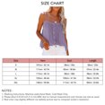 thumbnail image 5 of Camisola sin mangas para mujer, camiseta sin mangas informal con tirantes finos y botones en la parte delantera, sin espalda, color morado claro L, 5 of 5