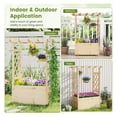 thumbnail image 4 of Yunken Raised Garden Bed Wooden Elevated Planter Box with Hanging Roof, Outdoor Garden Planter with Weather Protection for Vegetables and Herbs, 4 of 9