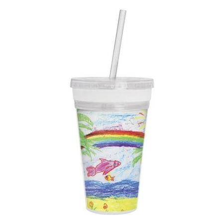 

Thermo-Temp Photo Tumbler with Straw 16 oz