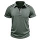 thumbnail image 4 of pstuiky Camisa de manga corta para hombre, Camiseta de solapa con botones y movimiento versátil de color liso para hombre camisas casuales para hombre xxl, 4 of 5