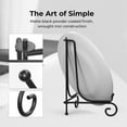 thumbnail image 4 of Iron Display Stand, Black Iron Easel Plate Display Photo Holder Stand, Displays Picture Frames, Cookbooks, Decorative Plates, Tablets and Art 4 -12 Inch, 4 of 8