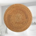 thumbnail image 4 of Rattan Coaster Non-slip Heat Resistant Cup Holder Cup Mat for Home Kitchen Decor (20 cm), 4 of 8