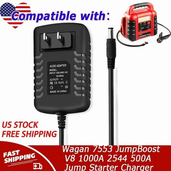 AC / DC Adapter Compatible with Wagan 7553 JumpBoost V8 1000A 2544 500A Battery Jump Starter