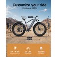 thumbnail image 6 of Qronge Electric Bike for Adults 750W Peak 20 MPH Thunder Ebike 26" Fat Tire E-Bike with 48V 15AH Battery up to 70Miles Range, Front Fork Suspension off Road E-Mountain Bike 7-Speed, UL2849 by SGS, 6 of 8