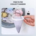 thumbnail image 4 of Floating Hair Filtering Mesh Removal, Lint Catcher for Washing Machine with Silicone Sticky Ball, Pet Hair Catcher Mesh Bag Washing Machine Hair Catcher Tool for Pet Dog Hair Remover (3, Mix) Mix Mix, 4 of 5