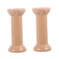 thumbnail image 6 of Raindrops Set of 2 Wooden Sewing Spools Beige Vintage Style Cylindrical Thread Holders for Craft Projects, 6 of 8