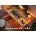 thumbnail image 5 of DESINO 48Inch Electric Height Adjustable Standing Desk, Splice Board Electric Stand up Desk Home Office, Computer Desk Memory Preset, Rustic Brown, 5 of 9
