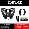 thumbnail image 4 of Atlas AA4-01-000 Air Neck Brace - Black/Chrome - Small, 4 of 9