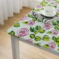 thumbnail image 4 of HAOXIT Block Print Table Cloth- Rectangle Pre-Shinked, for Spring, Kitchen &amp; Dining Perfect for Patio, Indoor &amp; Outdoor, , Thanksgiving, and Christmas white, 4 of 7