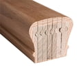 thumbnail image 1 of 2.625 x 2.437 in. 6210 Style Engineered Wood Bending Handrail, Red Oak - 10 ft., 1 of 1